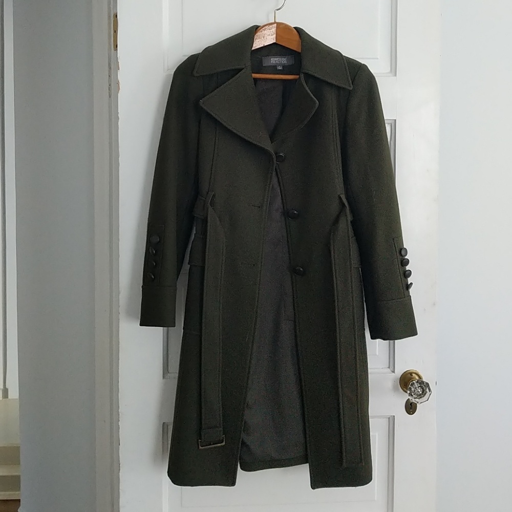 Kenneth Cole Reaction | Wool Belted Pea Coat